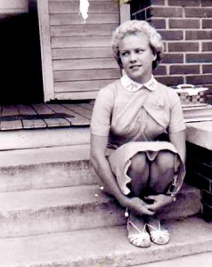 1950s - Mary Sharpe at her aunt's house